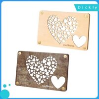 Hộp đựng tiền bằng gỗ Dickly Hộp đựng thẻ sinh nhật cho phòng khách kỷ niệm hiện tại
