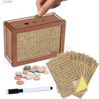 Hộp đựng tiền bằng gỗ LZHDP Trang trí sáng tạo Giúp trẻ phát triển thói quen