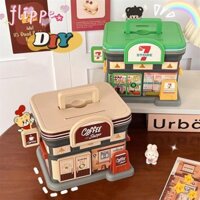 Hộp Đựng Tiền FLIPPE, Hộp Đựng Tiền Bằng Nhựa Di Động, Khóa Chìa Khóa An Toàn Thời Trang Cửa Hàng Hình Bình Tiết Kiệm An Toàn Học Sinh