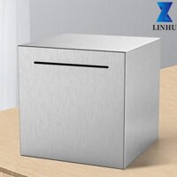 Hộp đựng tiền LINHU bằng thép không gỉ nguyên khối an toàn cho trẻ em / người lớn không thể mở được