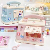 Hộp Đựng Tiền Tiết Kiệm Hình Xe Hơi ống heo tiết kiệm Kawaii Có Mật Khẩu Kích Thước Lớn Cho Trẻ Em có phụ kiện