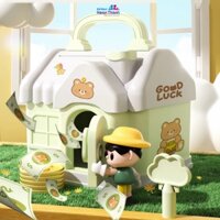 Hộp đựng tiền tiết kiệm, két sắt mini hình ngôi nhà có khóa dễ thương cho bé, mẫu mới năm 2025