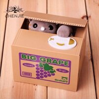 Hộp đựng tiền xu CHENJIE Trẻ em Mèo Panda Thief Tự động cho trẻ em Piggy Bank