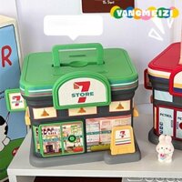 Hộp đựng tiền YANGMEIZI, Hộp đựng tiền bằng nhựa hình cửa hàng, Khóa chìa khóa bảo mật di động sáng tạo Tiết kiệm an toàn Học sinh bình