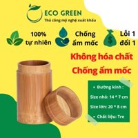 Hộp Đựng Trà, Cà Phê Bằng Tre Cao Cấp ECO GREEN Kiểu Dáng Đơn Giản Độc Đáo Tiện Dụng (Bamboo Tea Box/ Storage Box Tea)