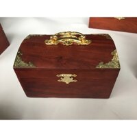 Hộp đựng trang sức, con dấu bằng gỗ mặt cong