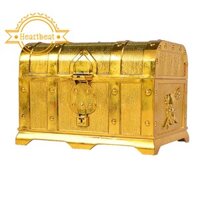 Hộp đựng trang sức mạ vàng thiết kế hình rương kho báu độc đáo