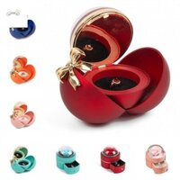 Hộp đựng trang sức nơ PHẦN, Hộp quà tặng hoa hồng vĩnh cửu Hộp nhẫn đeo tay, Nhẫn đính hôn di động Hộp lưu trữ trang sức Màn hình nhẫn cưới Cặp đôi