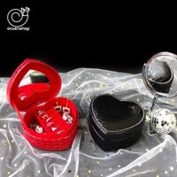 Hộp đựng trang sức Trái tim da rắn