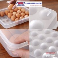 Hộp đựng trứng 24 quả tiện dụng Khay trứng nhựa Song Long cao cấp