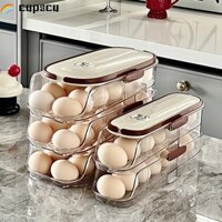 Hộp đựng trứng cuộn tự động CUPSCU, Hộp đựng trứng cuộn tự động dung tích lớn, Tủ lạnh đựng trứng gia đình tiết kiệm không gian