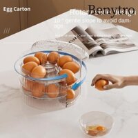 Hộp đựng trứng lăn BENYTRO, Giá đựng trứng cuộn tròn tự động tiết kiệm không gian, Hộp đựng trứng tủ lạnh dung tích lớn