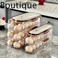 Hộp đựng trứng lăn, Hộp đựng trứng cuộn tự động gia đình Giá đỡ trứng cuộn tự động, Tiết kiệm không gian Tủ lạnh dung tích lớn Tủ lạnh sắp xếp tủ lạnh