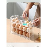 Hộp đựng trứng lật tự động bên cửa tủ lạnh nhiều lớp có thể đảo ngược