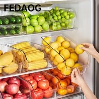 Hộp đựng tủ lạnh FEDAOG, Hộp lưu trữ tiết kiệm không gian đa năng, Hộp đựng thức ăn trong suốt Tủ lạnh