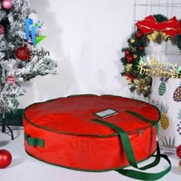 Hộp đựng vòng hoa GOFIDIN Xmas Lễ hội bền màu đỏ