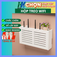 Hộp đựng wifi treo tường không cần khoan kiểu mới hiện đại, giá rẻ