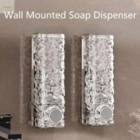 Hộp đựng xà phòng AWNGD, Hộp đựng kem dưỡng da treo tường 450ml, Thiết kế ép không đục lỗ bền bỉ Hộp đựng chai dầu gội dung tích lớn cho khách sạn gia đình