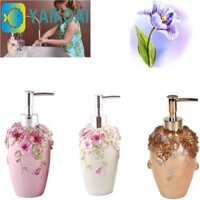 Hộp đựng xà phòng hoa GLENES, Hộp đựng kem dưỡng da lỏng phong cách châu Âu sang trọng, Máy bơm chống rỉ sét bằng nhựa cổ điển Chai bơm dưỡng da tay Khách sạn