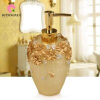 Hộp đựng xà phòng hoa SUTONGXUE, Hộp đựng kem dưỡng da lỏng phong cách châu Âu sang trọng, Chai bơm dưỡng da tay bằng nhựa cổ điển được sơn bằng tay Khách sạn
