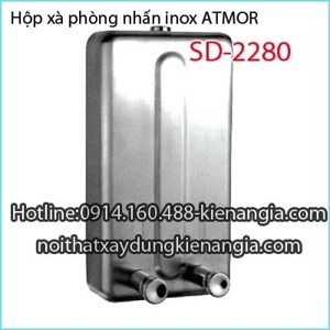 Hộp đựng xà phòng inox 2 hộc Atmor SD-2280