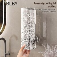Hộp đựng xà phòng LTBLBY, Hộp đựng kem dưỡng da treo tường 450ml, Cốc hút thiết kế ép di động Hộp đựng chai dầu gội không đục lỗ cho dầu gội dạng lỏng khử trùng tay
