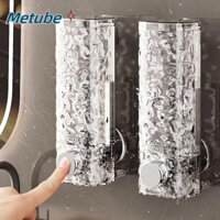 Hộp đựng xà phòng METUBE, Hộp đựng kem dưỡng da treo tường 450ml, Thiết kế ép không đục lỗ có thể tái sử dụng Cốc hút Chai dầu gội cho khách sạn gia đình