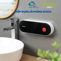 Hộp đựng xà phòng nhà tắm ECOCO chính hãng, hộp đựng xà phòng treo tường có nắp lật E2120, dán cường lực không khoan đục