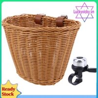 Hộp đựng xe đạp Chuông Pannier có dây da Giỏ đựng đồ giả xe đạp