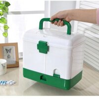 HỘP ĐỰNG Y TẾ GIA ĐÌNH,KÈM THEO ÍT PHỤ KIỆN TUYỆT ĐẸP ĐÂY Ạ