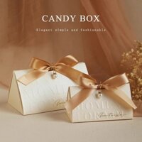 Hộp đường mới Hộp kẹo cưới Hộp kẹo cưới cao cấp Hộp quà nhỏ Hộp trống Túi kẹo cưới xách tay [yfs]