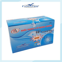 HỘP - FAMAPRO 4U - Khẩu trang y tế 4 lớp kháng khuẩn Famapro 4U 50 cái hộp  - 1 HỘP - TRẮNG