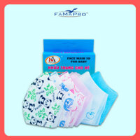HỘP - FAMAPRO 5D BABY - Khẩu trang y tế trẻ em kháng khuẩn 3 lớp Famapro 5D Baby 10 cái hộp - 1 HỘP - PANDA
