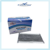 HỘP - FAMAPRO - Khẩu trang y tế kháng khuẩn 4 lớp Famapro 50 cái hộp - 1 HỘP - XÁM