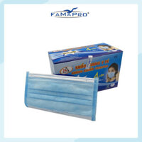 HỘP - FAMAPRO - Khẩu trang y tế kháng khuẩn 4 lớp Famapro 50 cái hộp - 1 HỘP - XANH