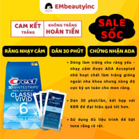 Hộp Full Miếng dán trắng răng Crest Vivid cho răng nhạy cảm 10 gói