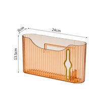 Hộp gắn tường, gắn kệ tủ đựng đồ đa năng - Khay đựng mặt nạ, mỹ phẩm- CHỌN MÀU - cam