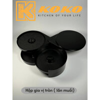 Hộp gia vị tròn ( lăn muối), dụng cụ lăn viền muối/ đường, hộp viền gia vị - Dụng cụ quầy bar