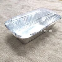 Hộp Giấy Bạc Nắp Nhựa Đựng Thức Ăn, Đồ Nướng BBQ, Nướng Bánh (set 50c)