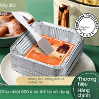 Hộp giấy bạc thực phẩm, khay nướng vuông dày đặc cho nồi chiên không khí, giấy bạc nhôm cho lò nướng
