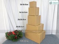 Hộp giấy carton làm hộp quà giáng sinh [Cứng cáp - nhiều cỡ] HOPGIAY-01