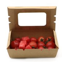 Hộp giấy đựng thức ăn nắp trong combo 100 cái Dung tích: 700ml | 900ml | 1200ml | 1600ml