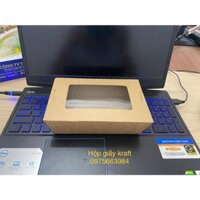Hộp giấy kraft có cửa sổ kính trong combo 50 cái
