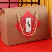 HỘP GIẤY KRAFT QUAI XÁCH 24CM(SET 10 HỘP)