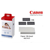 Hộp giấy mực máy in cp1500/Canon cp1000/cp1300/cp1200/cp910/cp810 gồm 108 tờ + 3 băng mực kp108in