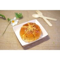 Hộp giấy trắng đựng bánh - khay giấy trắng vuông E1413 đựng bánh 14x13cm