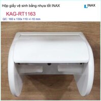 Hộp giấy vệ sinh LInax KAG-RT1163, lô giấy vệ sinh bằng nhựa, móc giấy màu trắng