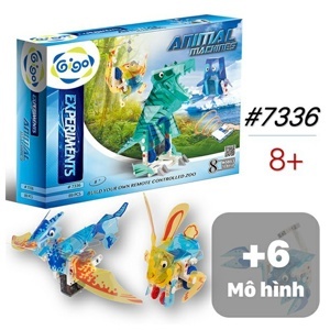 Hộp Gigo toys robot động vật điều khiển từ xa 7336 - 8 chủ đề, 89 chi tiết