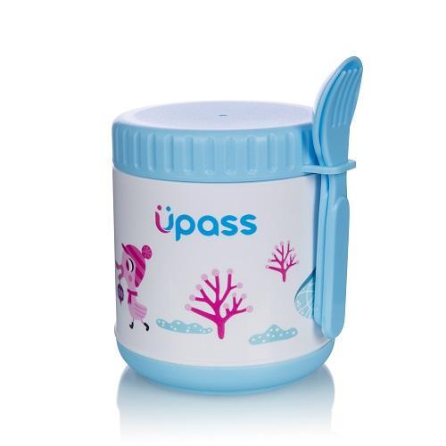 Hộp Giữ Ấm Thức Ăn Kèm Thìa Nĩa Upass UP9553Y 500cc