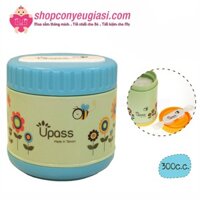 Hộp Giữ Ấm Thức Ăn Upass UP9561Y 300cc Không BPA Có Kèm Thìa Nĩa